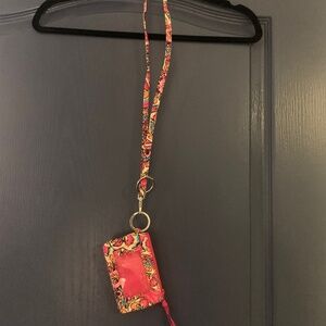 Vera Bradley lanyard and ID holder